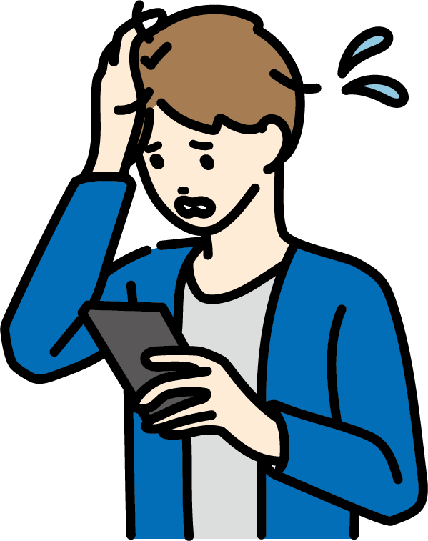 統制に悩む経営者のイラスト